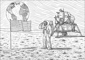 Le premier pas de l’homme sur la lune