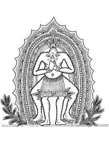 L'homme équilibré, Dessin De Ketut Liyer  Bali 