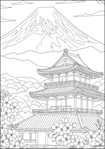 Pagode japonaise traditionnelle