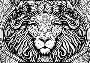 Magnifique Tête De Lion
