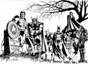 coloriage-adulte-avengers-captain-america