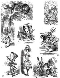 coloriage-illustration-ancienne-edition-alice-pays-merveilles