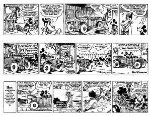 coloriage-planche-bande-dessinee-mickey-minnie