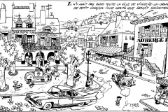 Benoit brisefer taxis rouges planche originale
