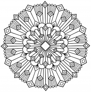 coloriage-mandala-art-deco-simple