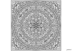 Mandalas de Fleurs et Géométrie