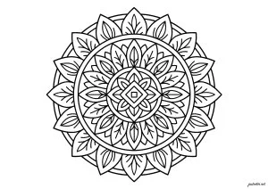 Mandala géométrique symétrique