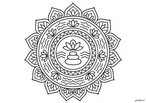 Symbole de Sérénité Florale