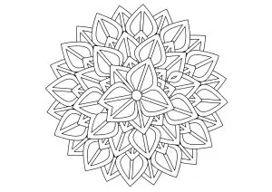 Mandala Aux Gros Pétales