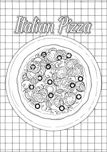 Délicieuse composition de pizza italienne