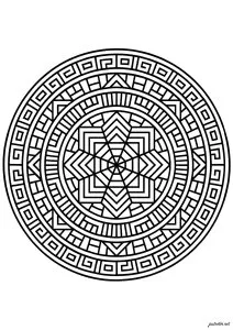 Symétrie hypnotique d'inspiration géométrique