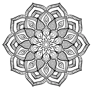 Mandala grosse fleur