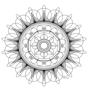 Couronne mandala florale