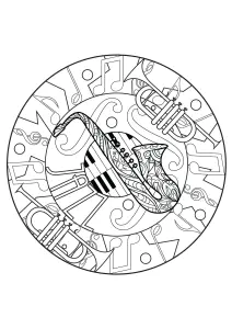 Mandala harmonieux sur le thème du Jazz
