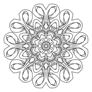 Mandala abstrait