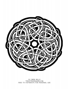 Mandala celtique par owen wills