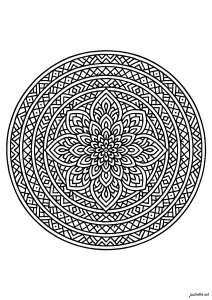 Mandala Complexe à Symétrie Parfaite