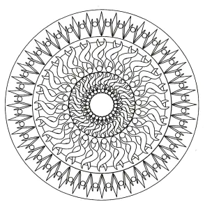 Mandala facile 6