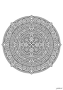 Mandala Géométrique Complexe