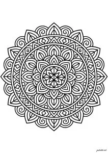 Mandala aux motifs géométriques hypnotiques
