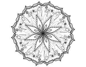 Mandala fin et élégant