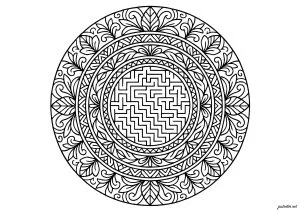 Labyrinthe Florale Symétrique