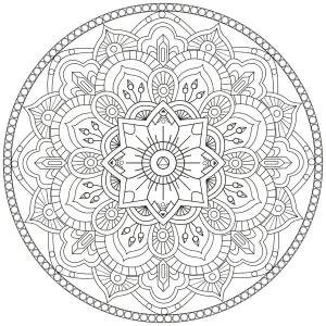 Mandala floral géométrique