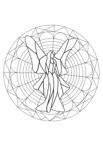 Fée dans un Mandala