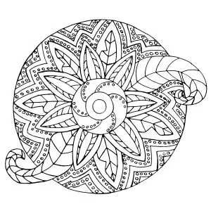 Vegetal / metallic Mandala