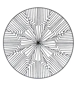 Mandala géométrique et étrange
