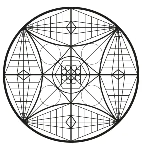 Mandala complexe abstrait