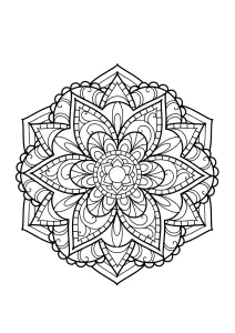 Mandala tiré d'un Livre de Coloriages pour adultes gratuit