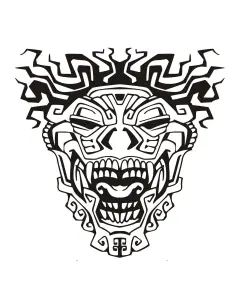 Masque Inspiration Inca Maya Azteque 3