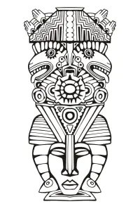 Totem Inspiration Inca Maya Azteque 6