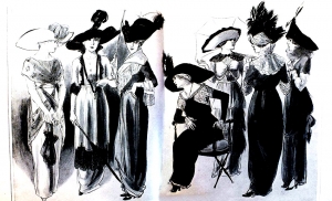 coloriage-adulte-gravure-mode-1912-gardenparty-femina