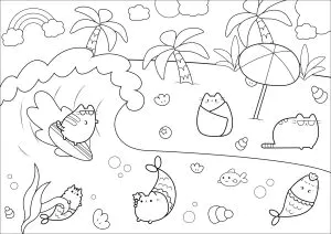 Pusheen The Ocean