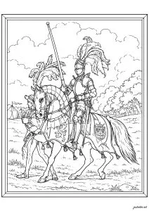 Edward Henry Corbould - Lord Eglinton et Winton, déguisés en Seigneur du Tournoi (vers 1840)