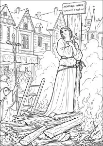 Jeanne d’Arc sur le bûcher