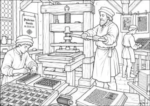 L'atelier de Gutenberg – L'invention de l'imprimerie