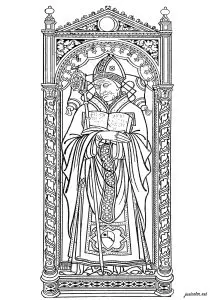 Prêtre   Pavement Intérieur Cathédrale De Sienne