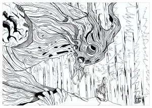 L'esprit De La Forêt Parlant à Un Mage