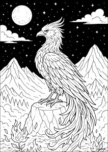 Coloriage phenix renaissance 87412