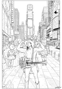 Le Naked Cowboy à New York