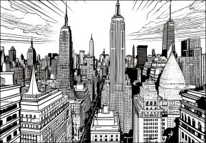Vue centrale de Manhattan