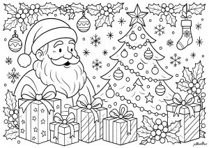 Fête enchantée magique de Noël