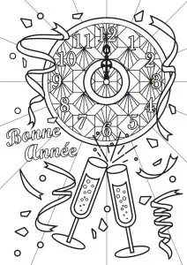 Champagne Et Horloge   Texte 