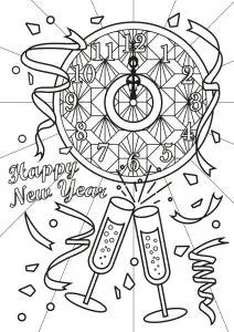 Champagne Et Horloge   Texte 