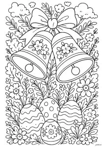 Cloches et oeufs de Pâques