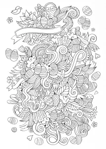 Paques Dessin Complexe Par Olga Kostenko