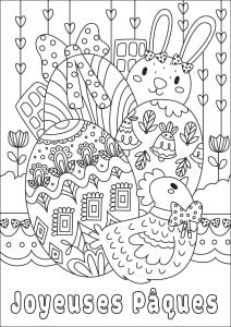 Coloriage de Pâques